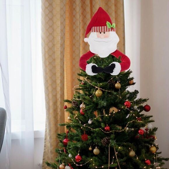 NWOT Santa Christmas Tree Hugger Topper - Picture 6 of 7